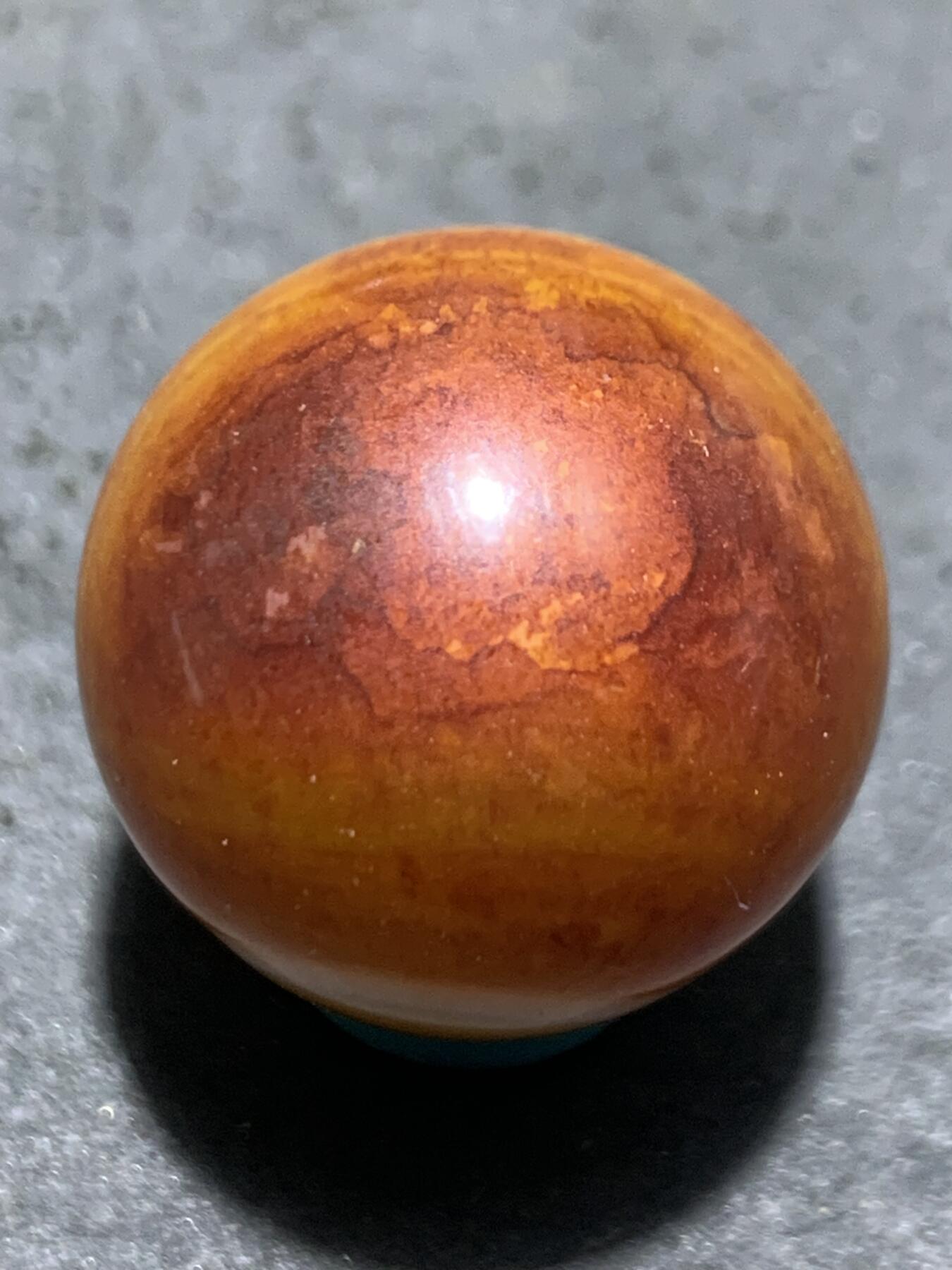 精美一线高玉化缠丝玛瑙2.0圆珠一颗，