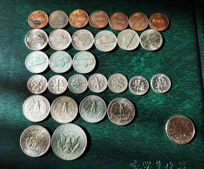 零零发外国硬币拍卖 无佣金 - 美国3.72元