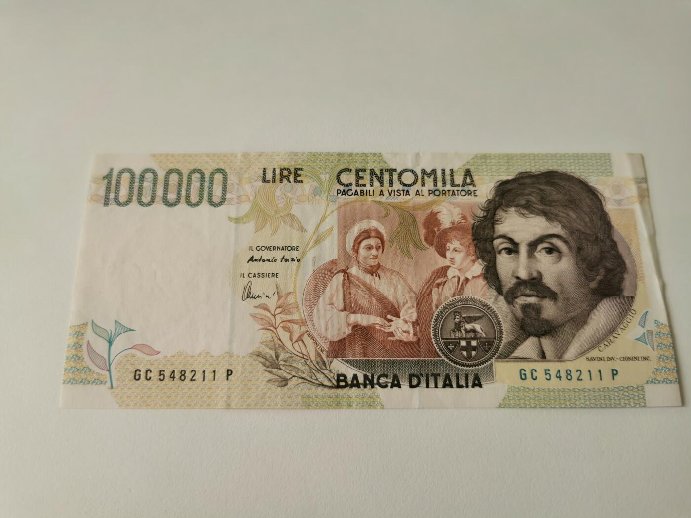 零零发流通品外国纸币拍卖 无佣金 意大利十万里拉