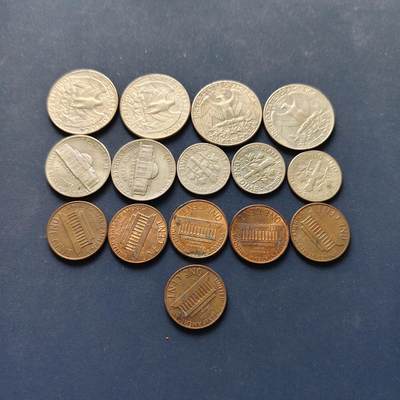 【全场包邮】纯粹捡漏拍496场-持续更新中 - 美国各年份散币15枚一组