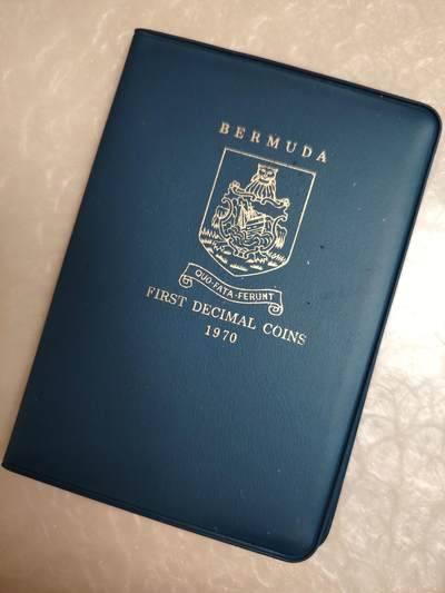 布加迪🐬～世界钱币(上海)🌾第 270 期 /  各国套币和散币 - 百慕大🇧🇲 1970年 5枚册装套币