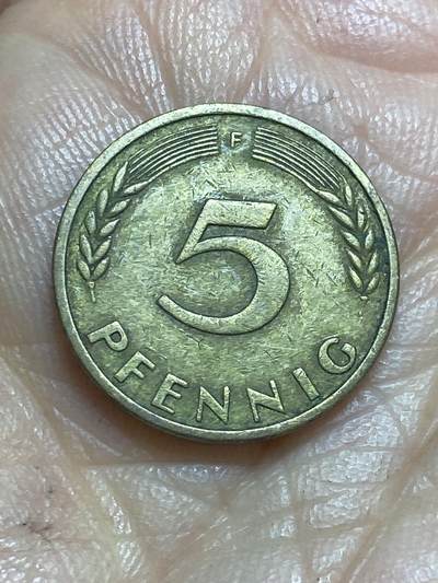 2026年第十三场(总第一百八十二场）外国好品散币场(免佣金) - 德国🇩🇪1950年5芬尼(第二版首发年，F标斯图加特造)