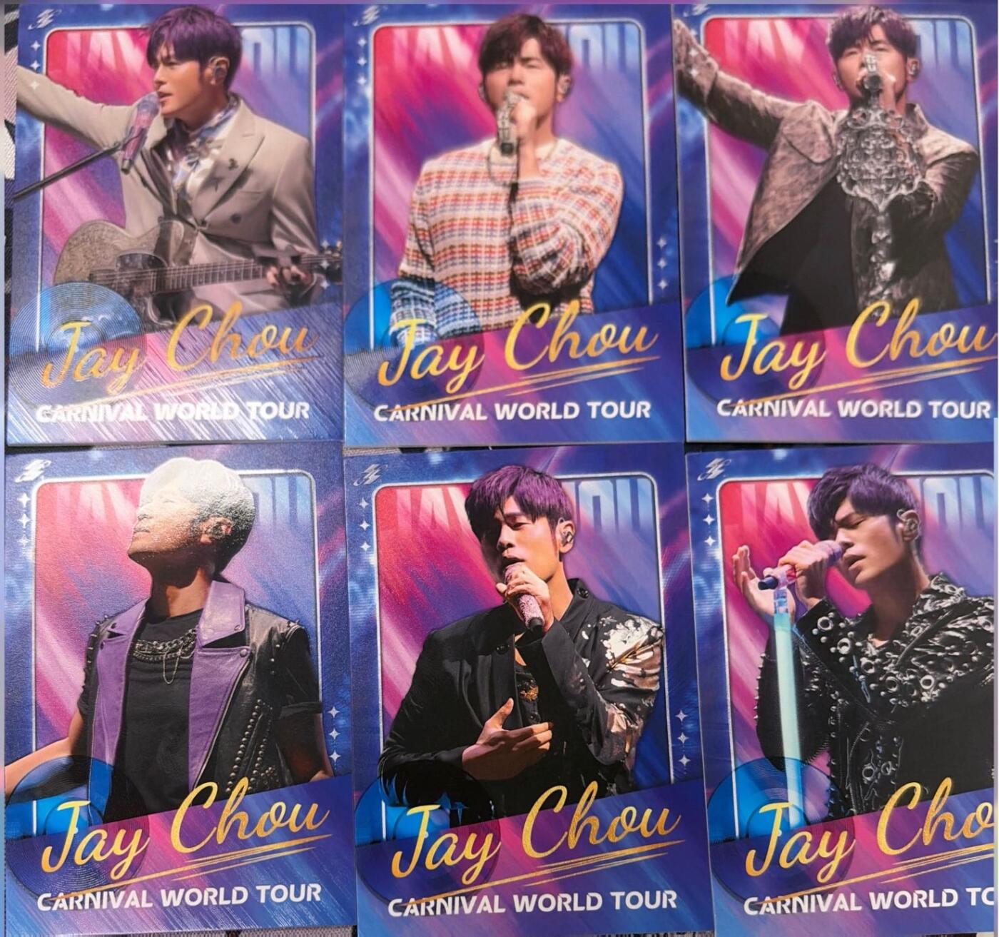 秋萤阁第43期 (1月23号周五晚上21点截拍，欢迎竞拍)  卡游周杰伦 蓝折6张