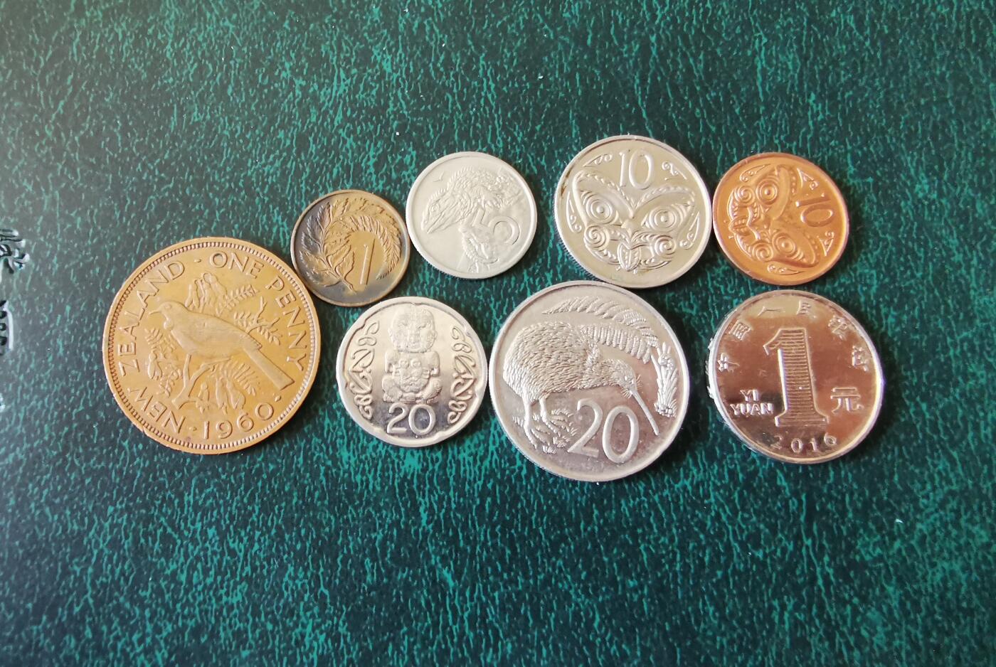 零零发外国硬币拍卖 无佣金 新西兰一组