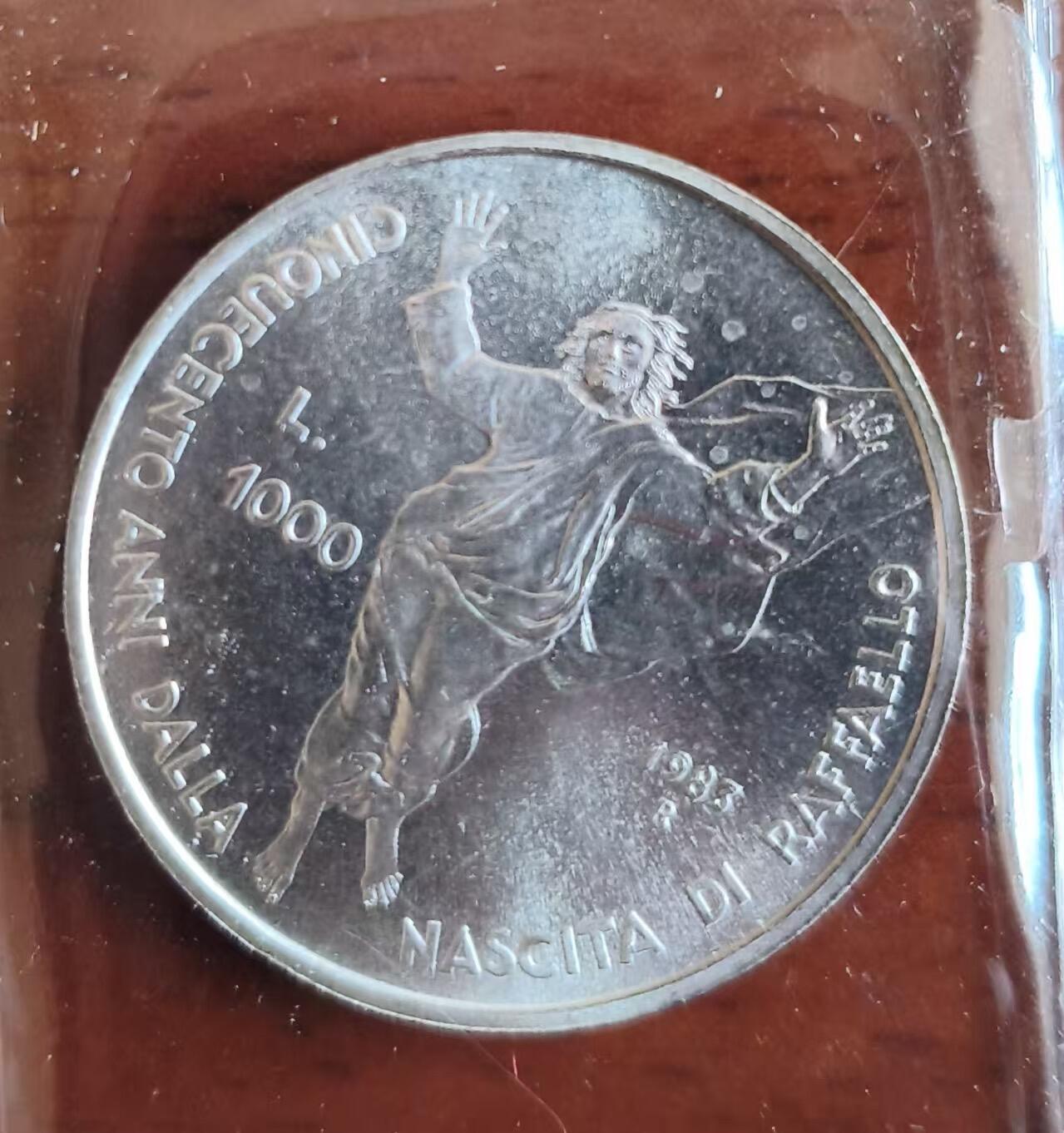 ❤️【币观天下】❤️ 第340期钱币拍卖- 2026.1.23周五晚上6点半场-长期征集拍品 圣马力诺1983年拉斐尔纪念套装原盒证 含纯银21.38克