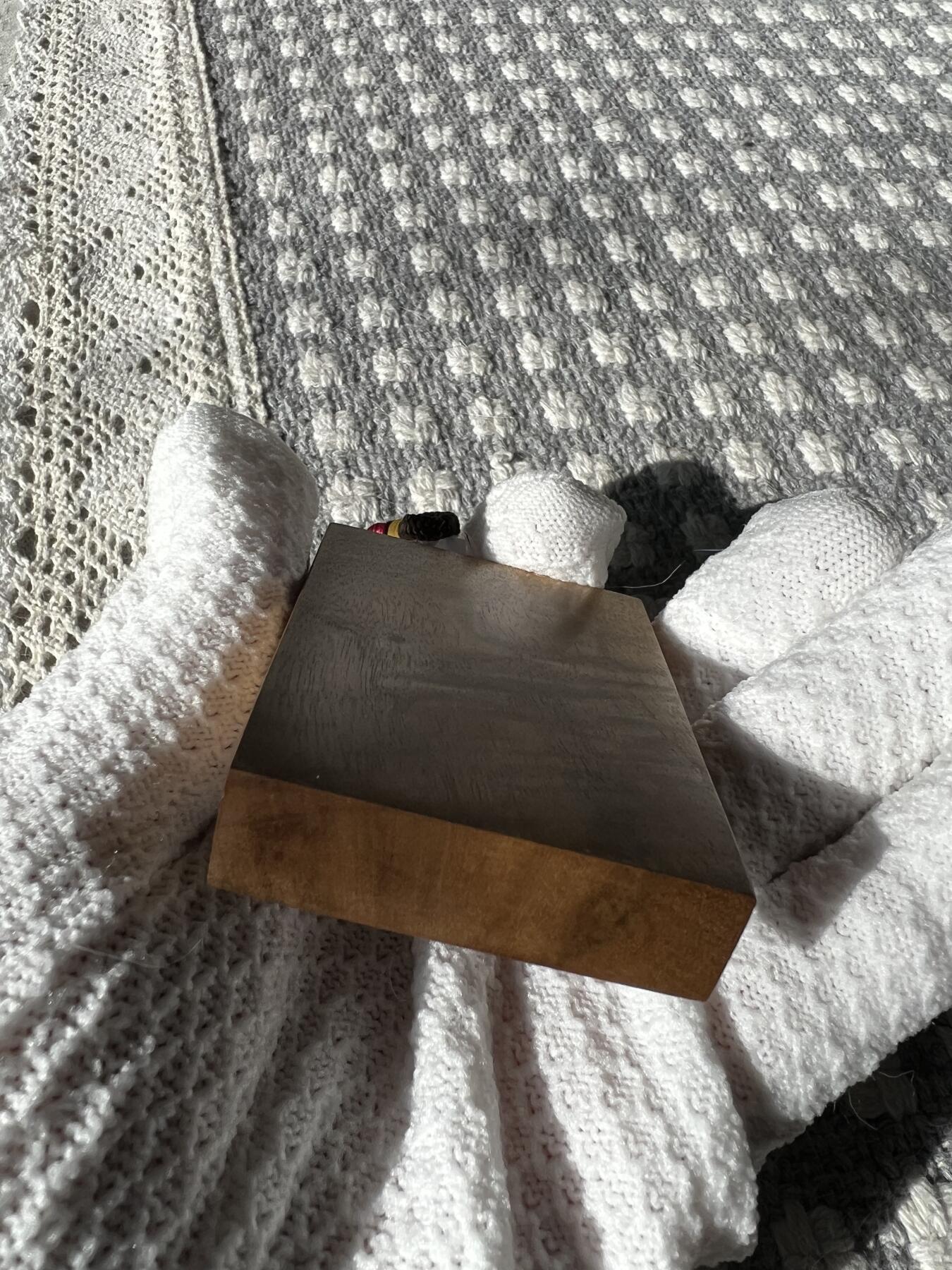 零元拍：B30金丝楠平安无事牌，满水波香喷喷的小金砖，金光闪闪，66.5/48/13MM