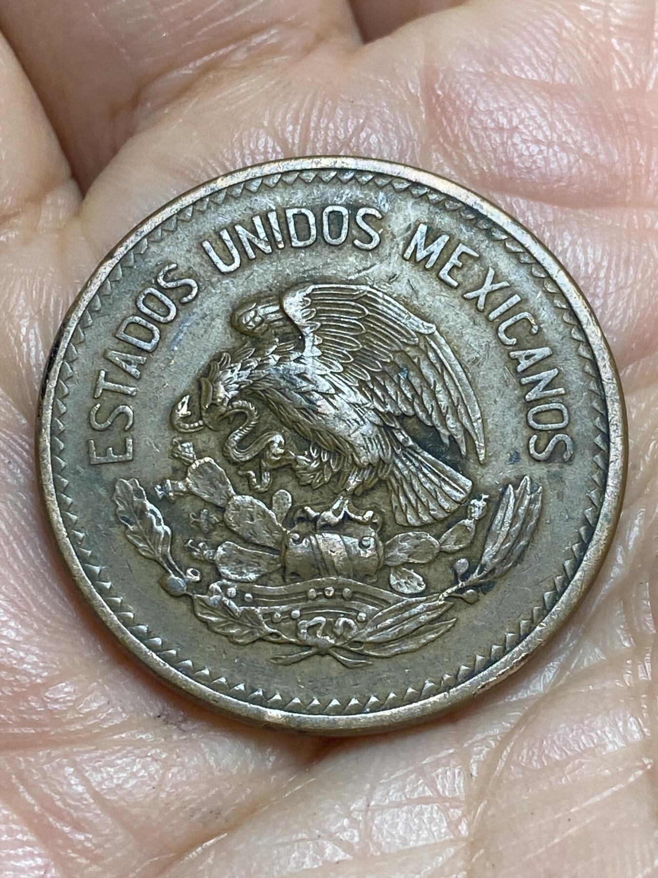 2026年第十三场(总第一百八十二场）外国好品散币场(免佣金) 早期年份–墨西哥🇲🇽1944年20分(金字塔20分第一版)