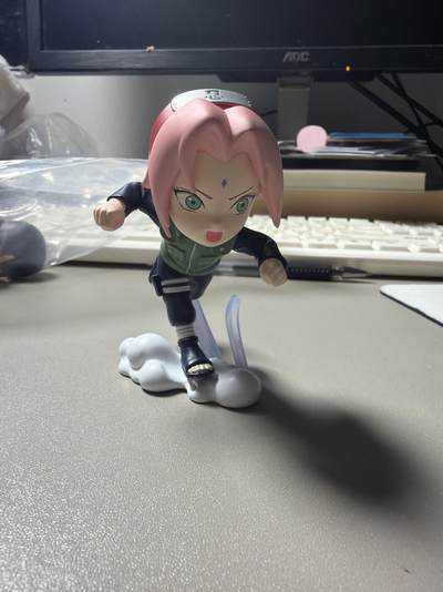 秋萤阁第43期 (1月23号周五晚上21点截拍，欢迎竞拍)  - 泡泡玛特正版手办 小樱 底部有钢印