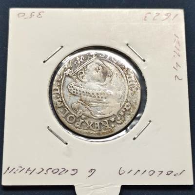 【全场包邮】纯粹捡漏拍496场-持续更新中 - 【古钱】波兰立陶宛联邦1624年西吉斯蒙德三世6格罗申银币