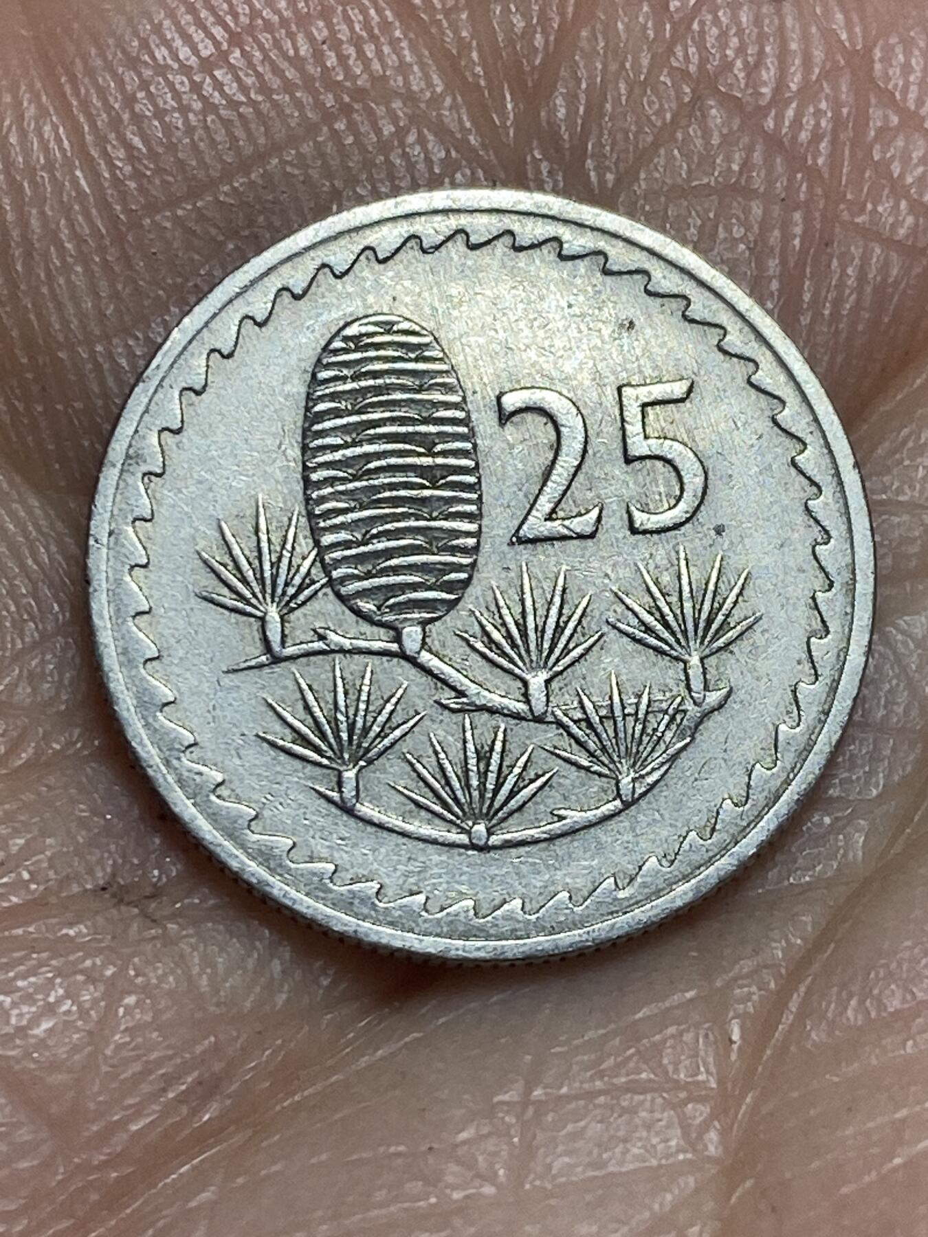 2026年第十三场(总第一百八十二场）外国好品散币场(免佣金) 塞浦路斯🇨🇾1963年25米尔(共和国时期第一套，首发年)