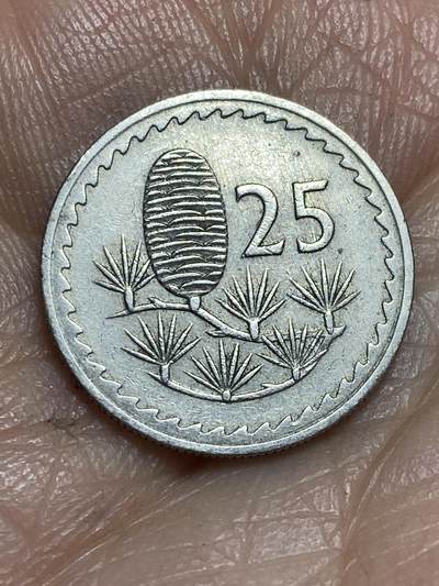 2026年第十三场(总第一百八十二场）外国好品散币场(免佣金) - 塞浦路斯🇨🇾1963年25米尔(共和国时期第一套，首发年)