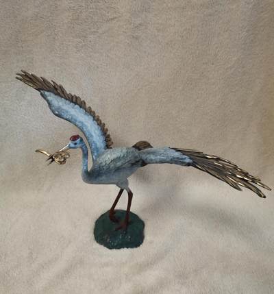 流金岁月•腊八八宝集锦集粹 - “朱炳仁铜”——“仙鹤如意”纯铜摆件（原价2280元，高22cm）