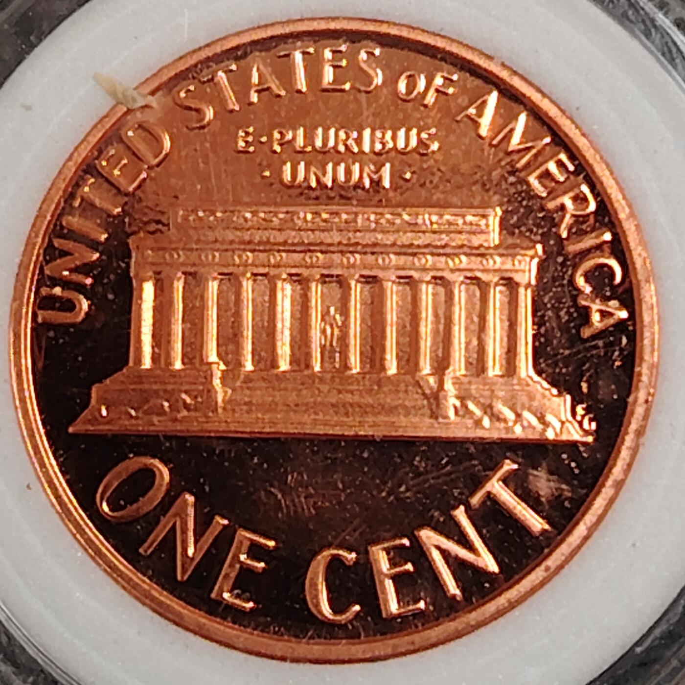 布加迪🐬～世界钱币(上海)🌾第 270 期 /  各国套币和散币 美国🇺🇸 1988年 1分 林肯头像精制币