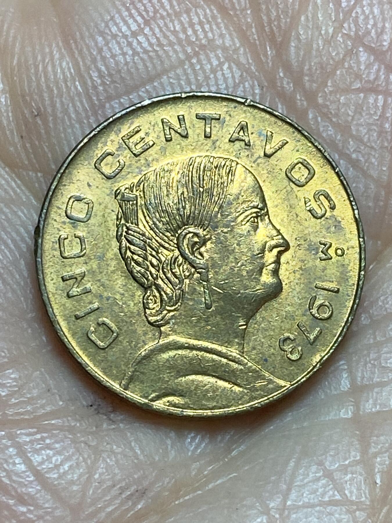 2026年第十三场(总第一百八十二场）外国好品散币场(免佣金) 墨西哥🇲🇽1973年5分(多明戈斯5分第五版，Round top 3–圆顶3版)