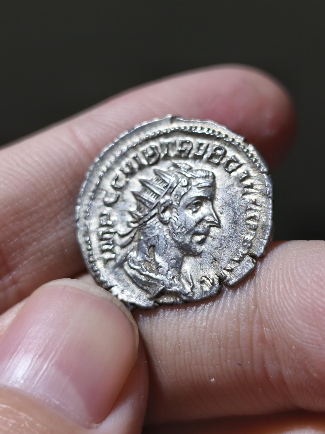 星盘世界钱币一月三十一日古典币专场 带光美品【古罗马】特里波尼安努斯·加卢斯（251-253）高成色安敦尼银币