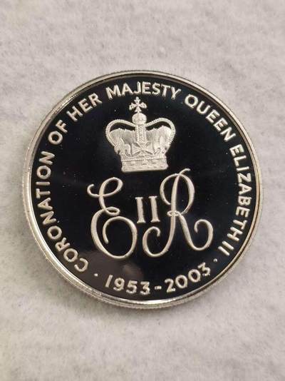 G&W世界散币，银币处理专场（第44场） - 阿森松2003年50便士 伊丽莎白二世加冕50周年  克朗型