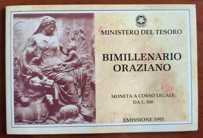 ❤️【币观天下】❤️ 第340期钱币拍卖- 2026.1.23周五晚上6点半场-长期征集拍品 - 意大利1993年赫拉提乌斯逝世2000周年500里拉银币 含纯银12.52克