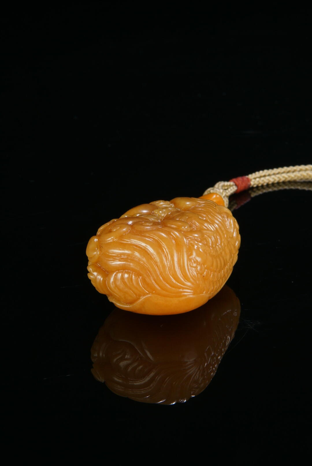 方寸藏珍·寿山田黄印章专场（一） 寿山田黄石《狮子戏球》把件