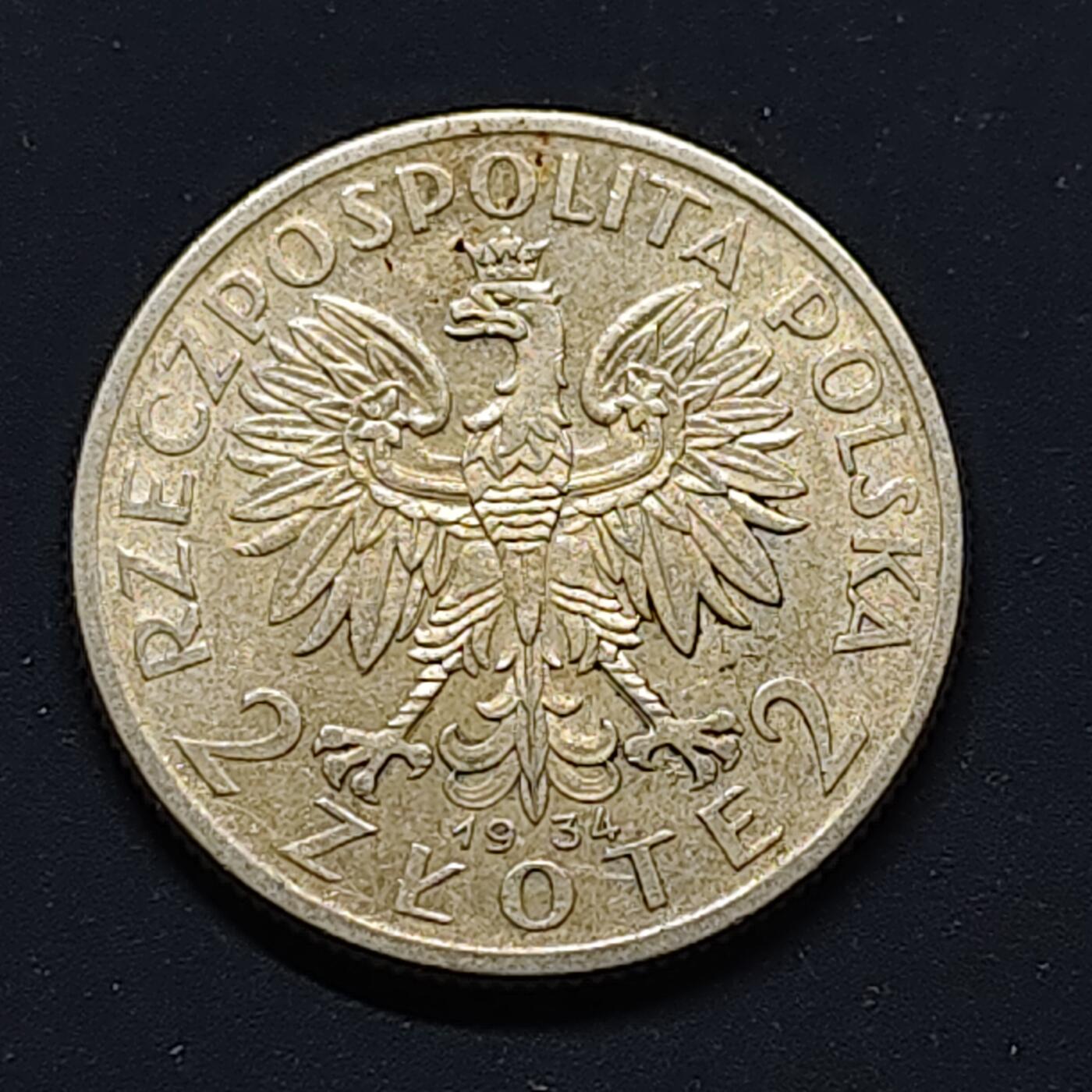 【全场包邮】纯粹捡漏拍496场-持续更新中 波兰1934年女神2兹洛提银币【22毫米4.4克75%】