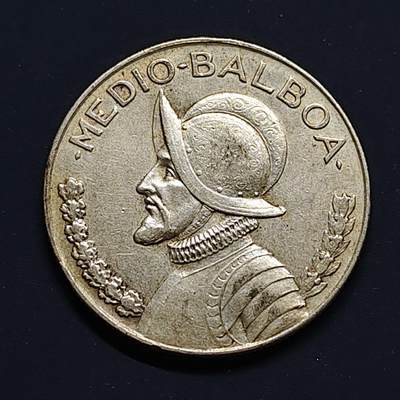 【全场包邮】纯粹捡漏拍497场-持续更新中 - 巴拿马1947年1/2巴波亚银币【30.6毫米12.5克90%】