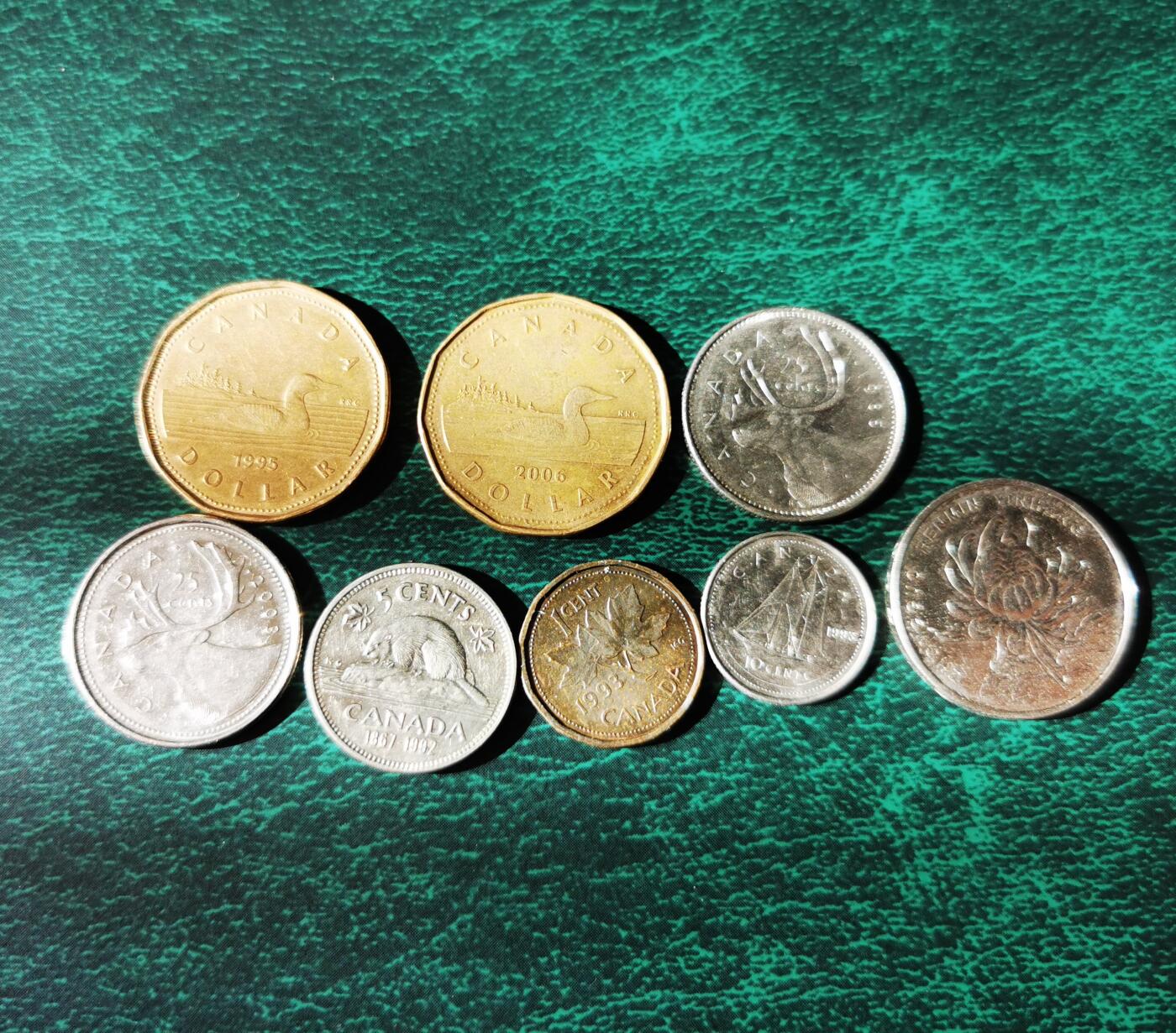 零零发外国硬币拍卖 无佣金 加拿大一组