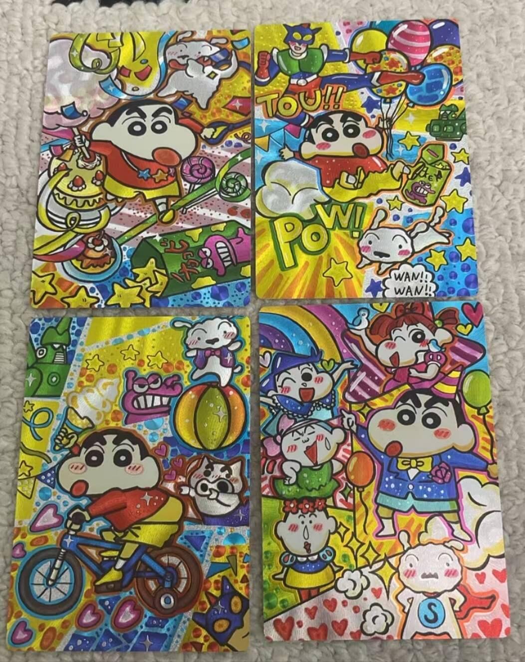 春节前倒数第三场！！龙虎卡牌-七三场（满200元包邮，无佣金，每周六结拍，欢迎送拍） 粗闪4张 奇点 蜡笔小新第二弹 一套