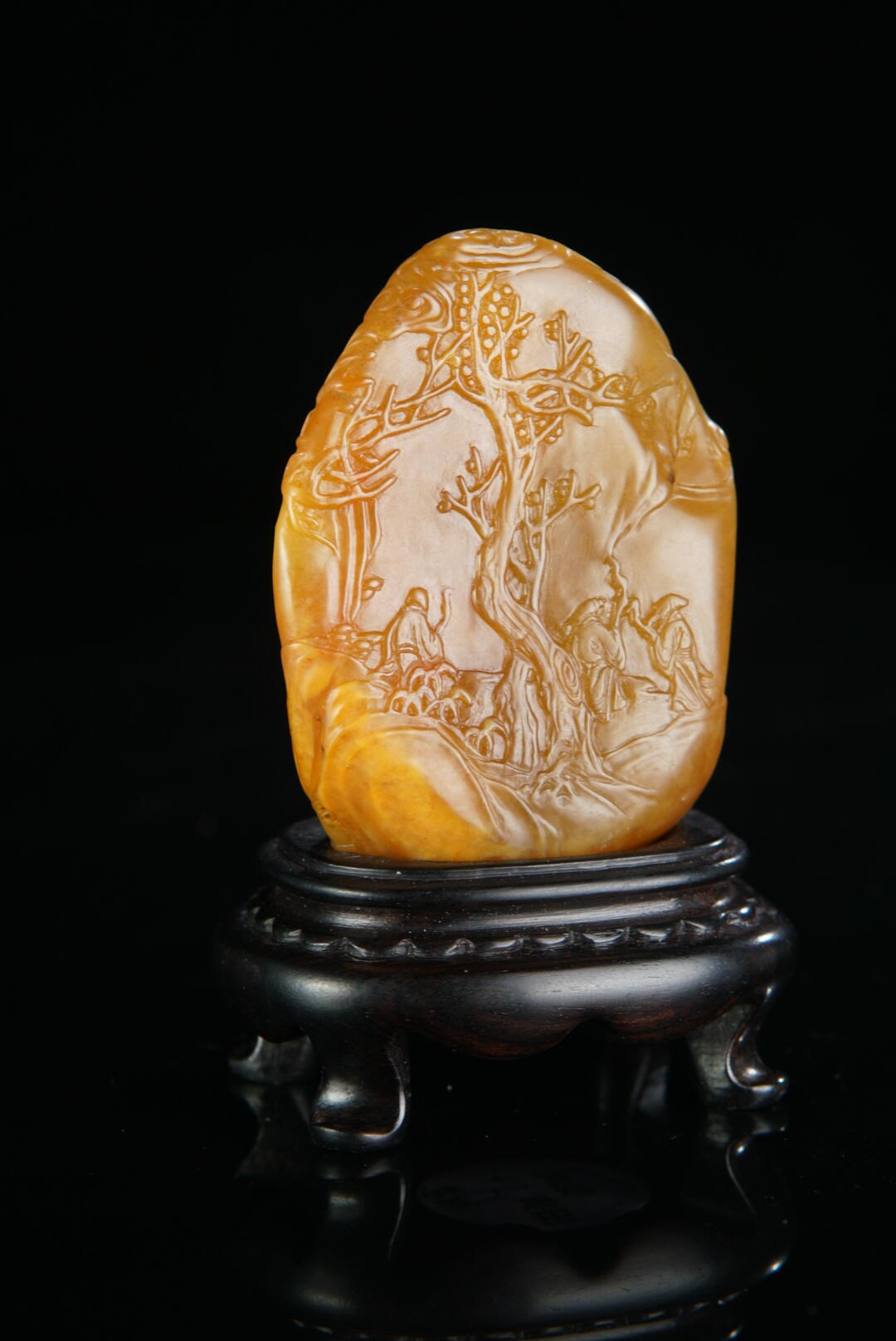 方寸藏珍·寿山田黄印章专场（一） 寿山田黄石《雅聚图》摆件