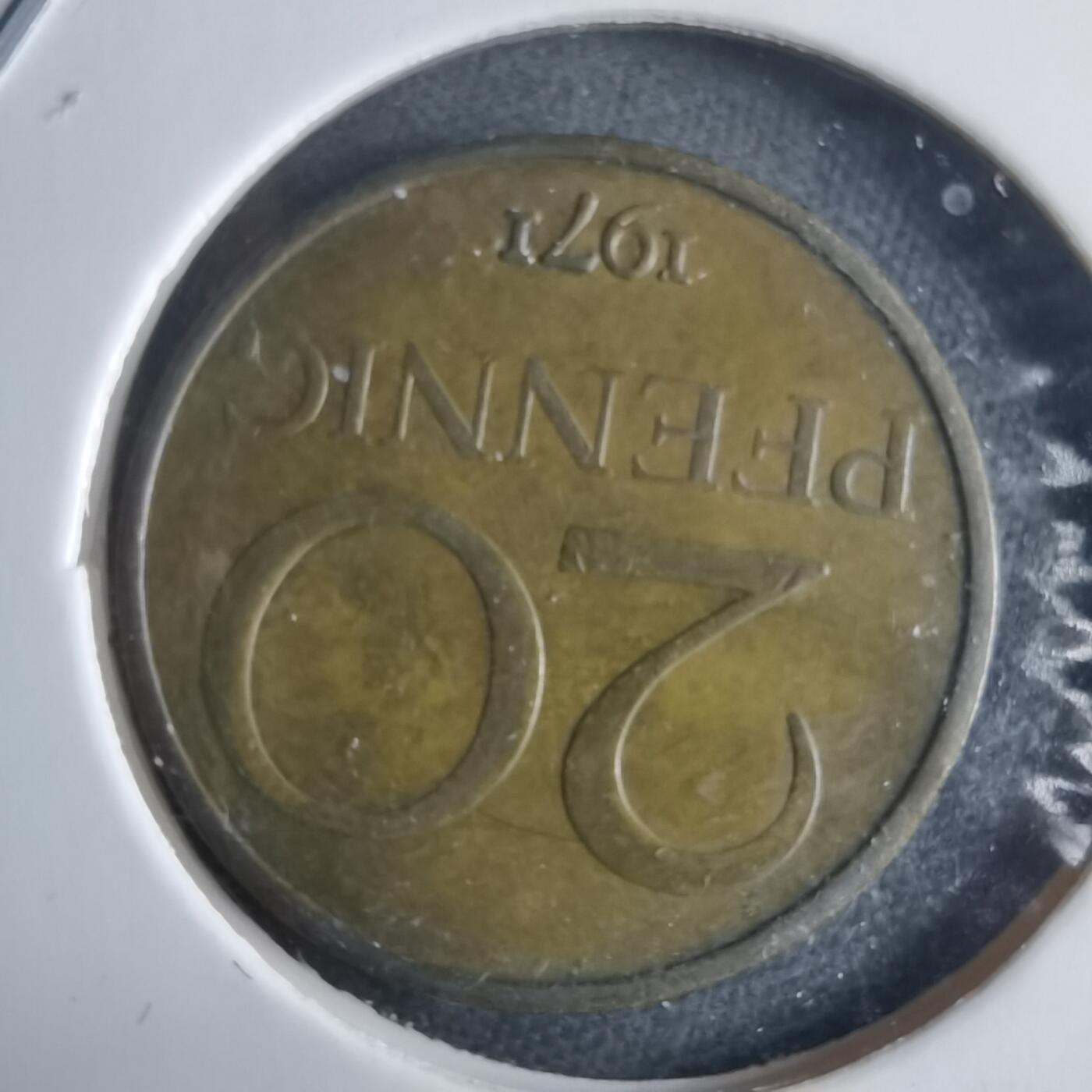 沼泽如烟--第970场 东德1971年20芬尼