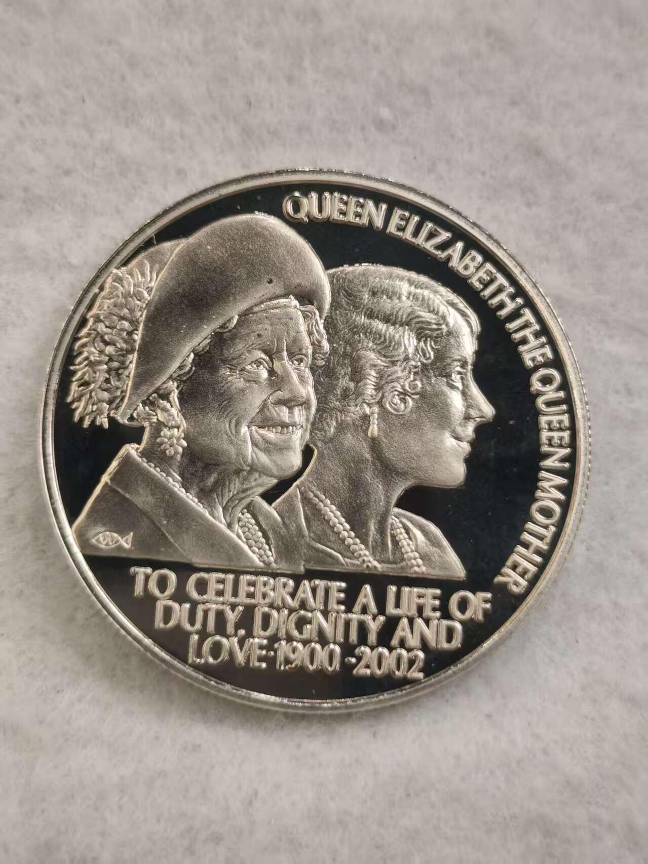 G&W世界散币，银币处理专场（第44场） 圣赫勒拿2002年50便士 伊丽莎白王太后逝世  克朗型