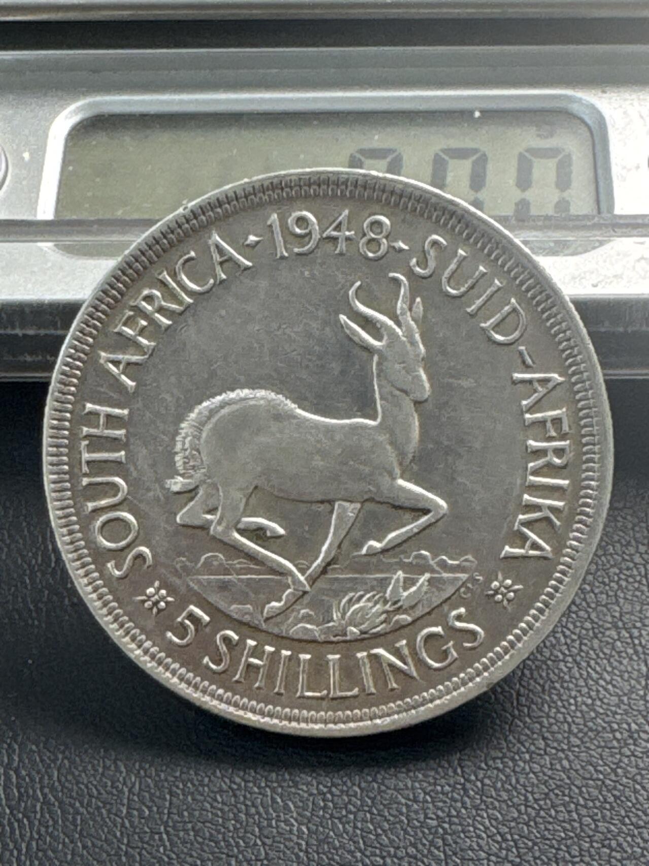 ❤️【币观天下】❤️ 第340期钱币拍卖- 2026.1.23周五晚上6点半场-长期征集拍品 南非1948年银币28.28克800银