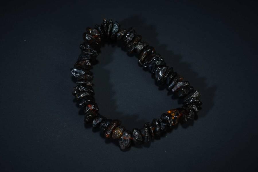 上海都达杂项专场五（全场包邮） 天然琥珀碎石手链 附鉴定证书87-74