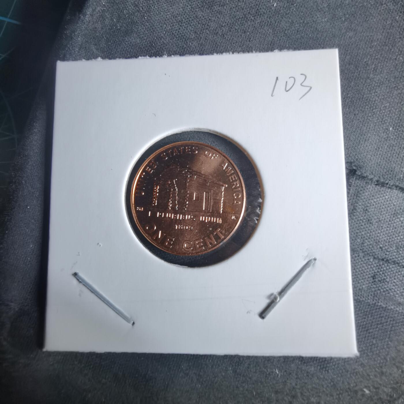 沼泽如烟--第970场 美国2009年一分纪念币