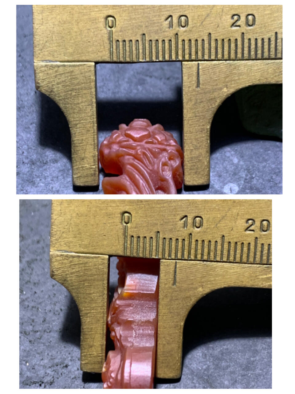 精美亚光高玉化柿子红玛瑙雕刻观音菩萨通货吊坠一个