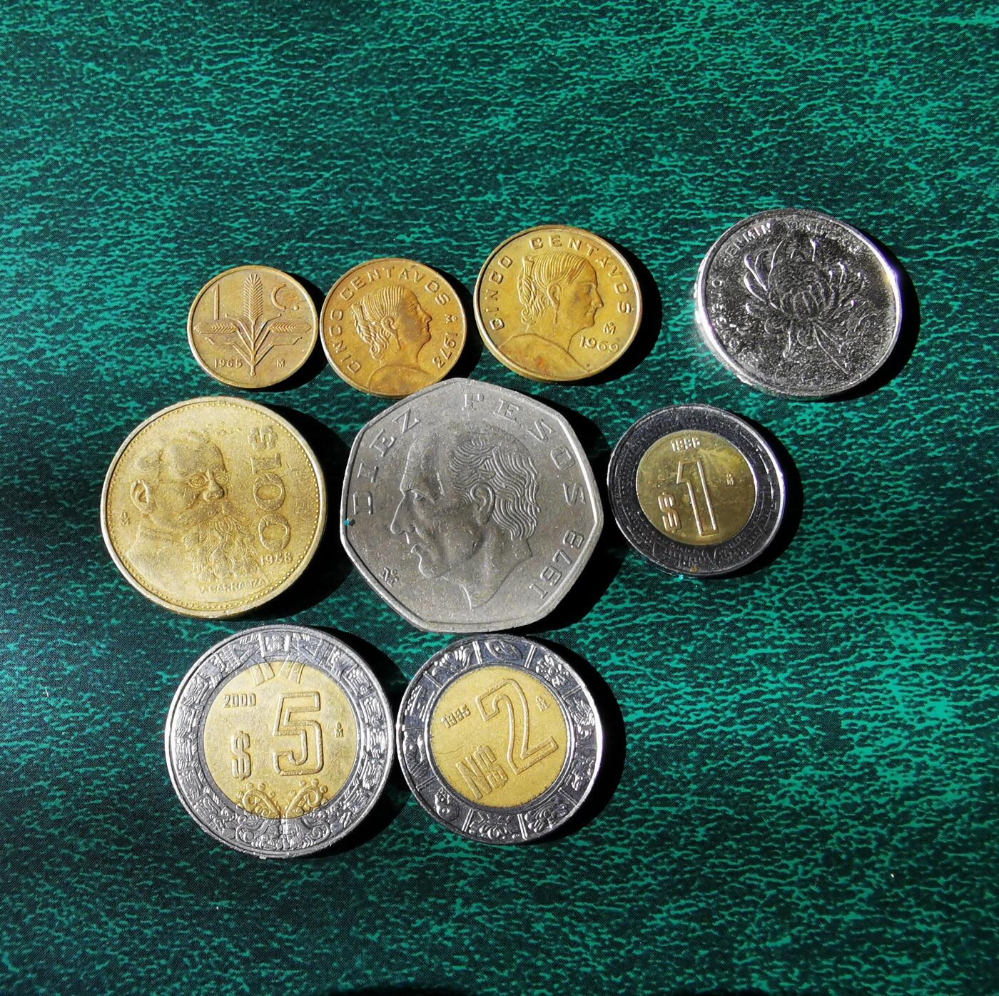 零零发外国硬币拍卖 无佣金 墨西哥一组