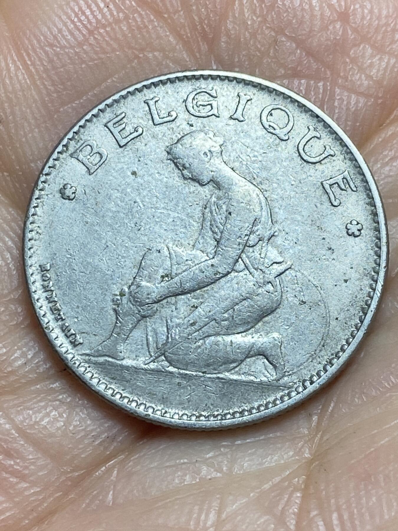 2026年第十三场(总第一百八十二场）外国好品散币场(免佣金) 比利时🇧🇪1923年1法郎(阿尔贝一世时期，法语版)