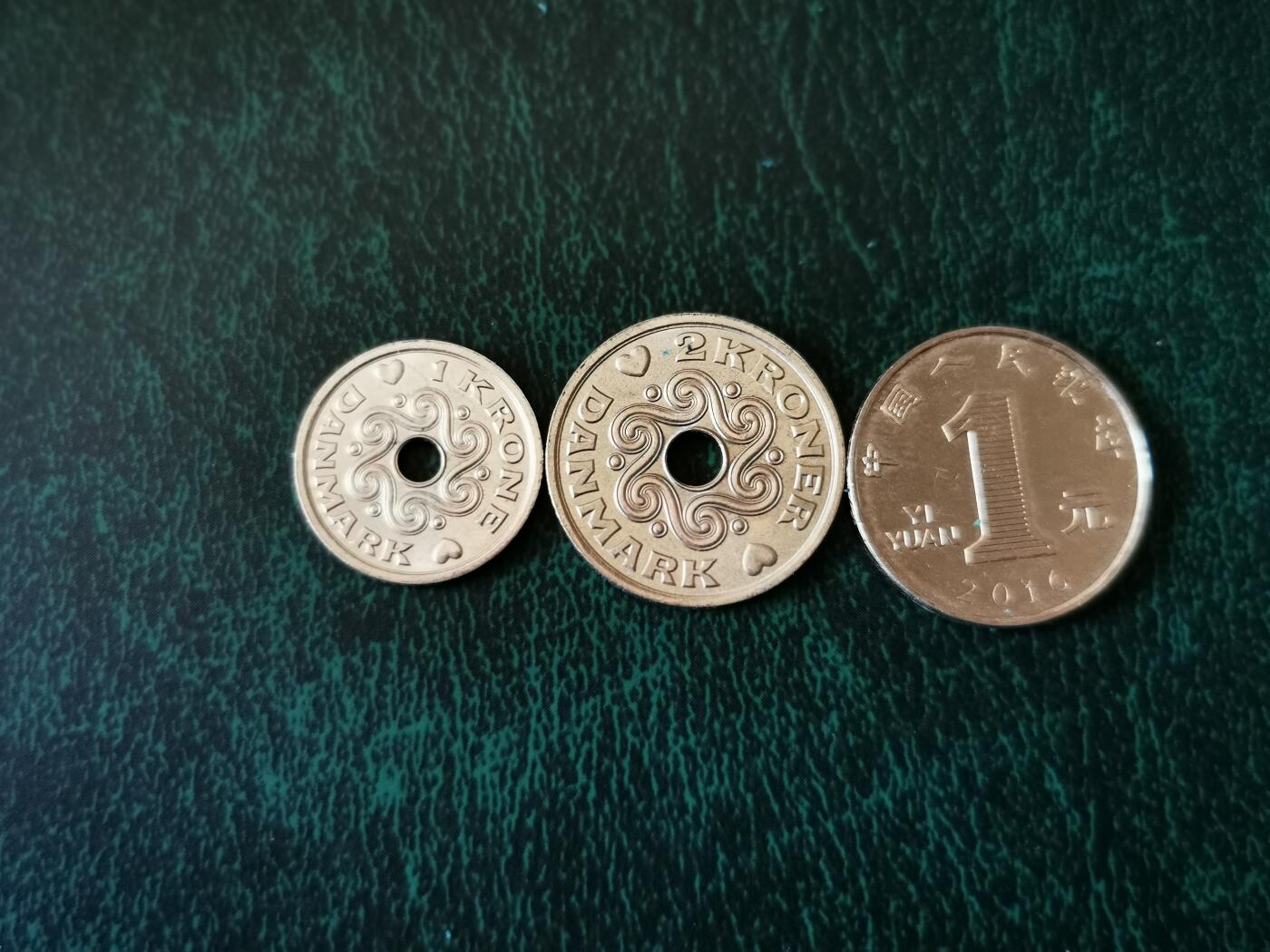 零零发外国硬币拍卖 无佣金 丹麦2枚