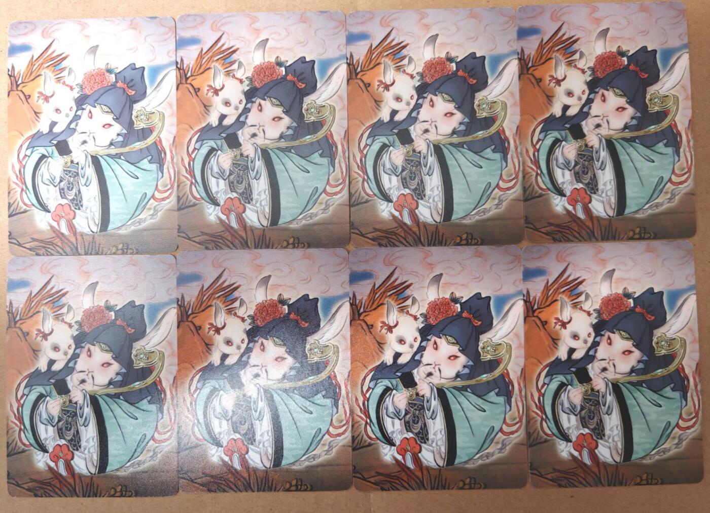 趣卡卡拍No.23期（无佣金免手续费，分享成交有奖） 【普卡】燎原卡牌 彫仙 列仙卷特卡 烫金编号兔仙儿普卡（8宫）