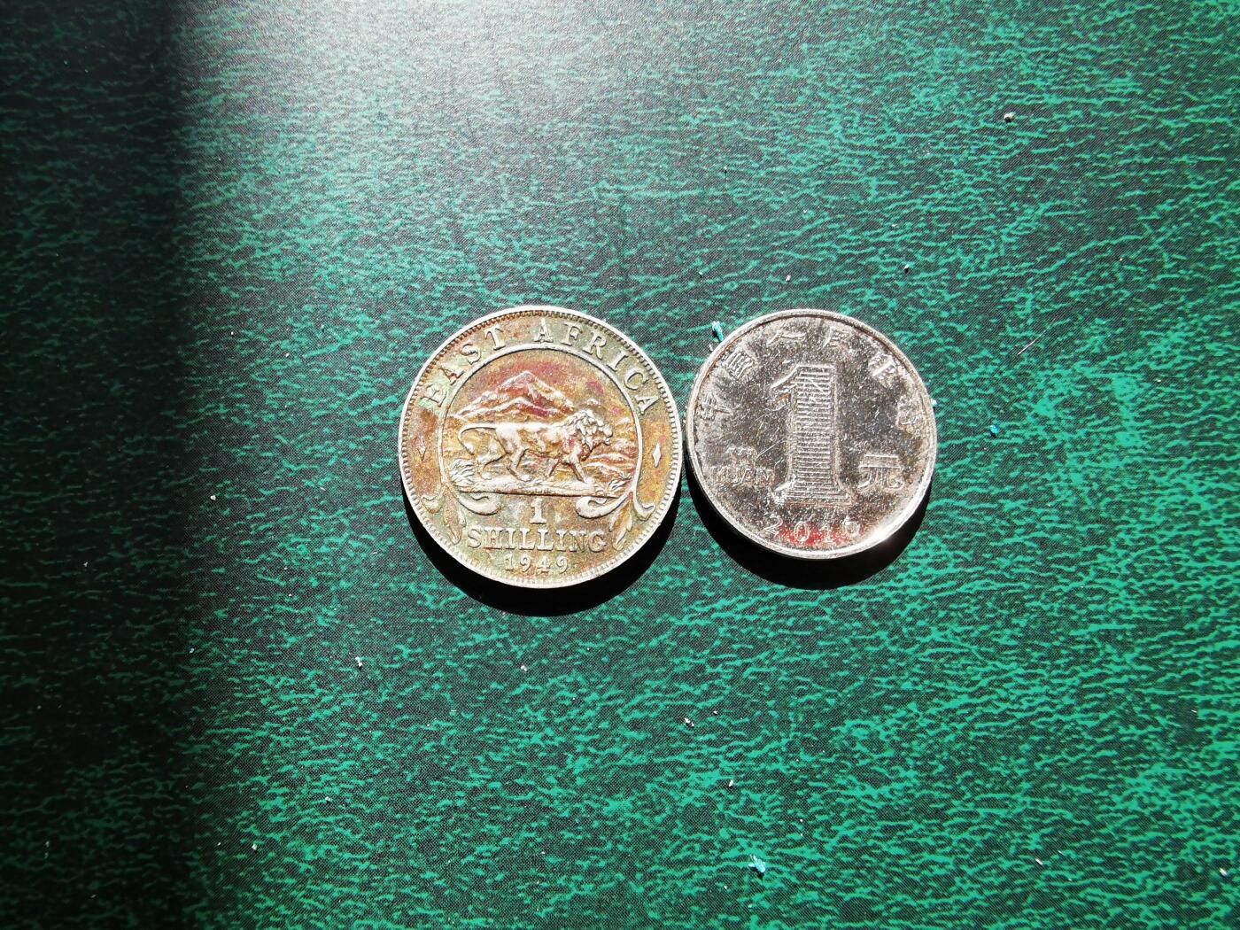 零零发外国硬币拍卖 无佣金 英属东非1949年1先令