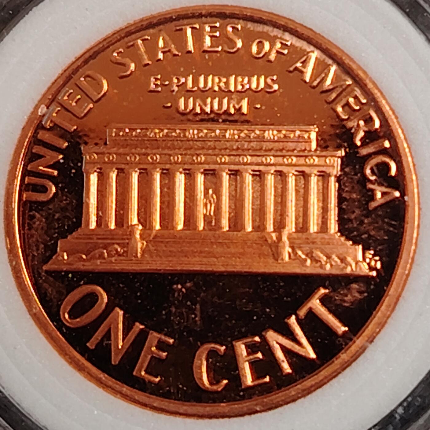 布加迪🐬～世界钱币(上海)🌾第 270 期 /  各国套币和散币 美国🇺🇸 1990年 1分 林肯头像精制币