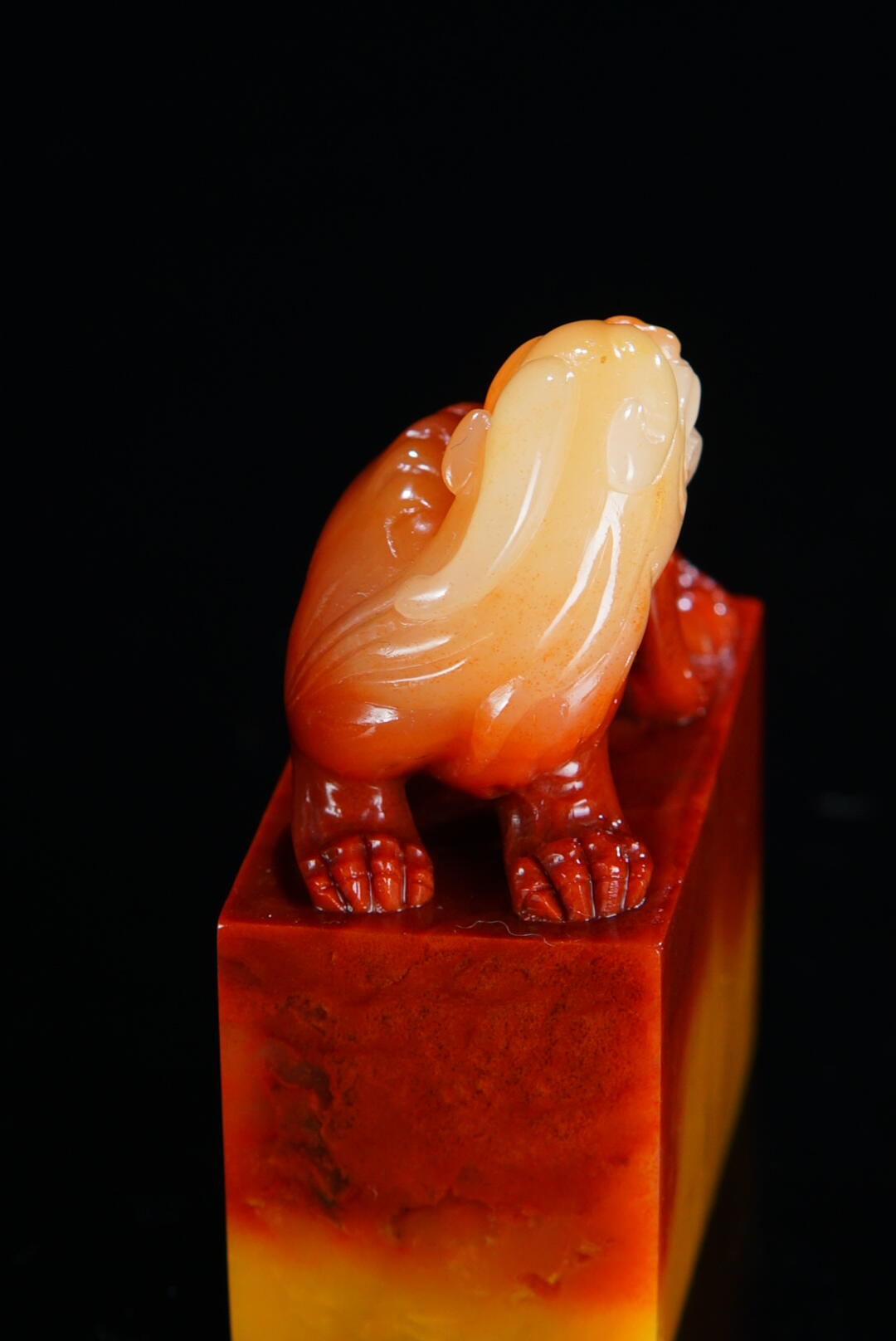 方寸藏珍·寿山田黄印章专场（一） 寿山高山石《甪端》钮章