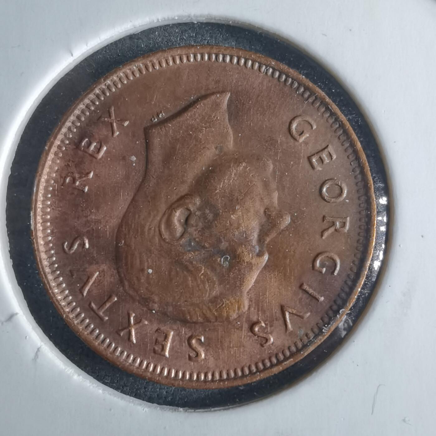 沼泽如烟--第970场 南非1952年四分之一便士