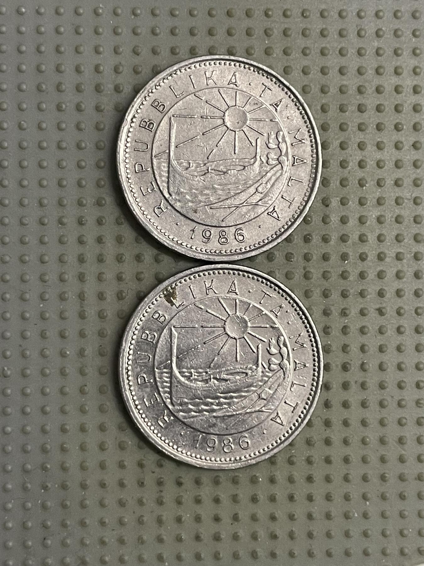 2026年第16场各国散币拍卖（总第166场） 马耳他1986年10分2枚