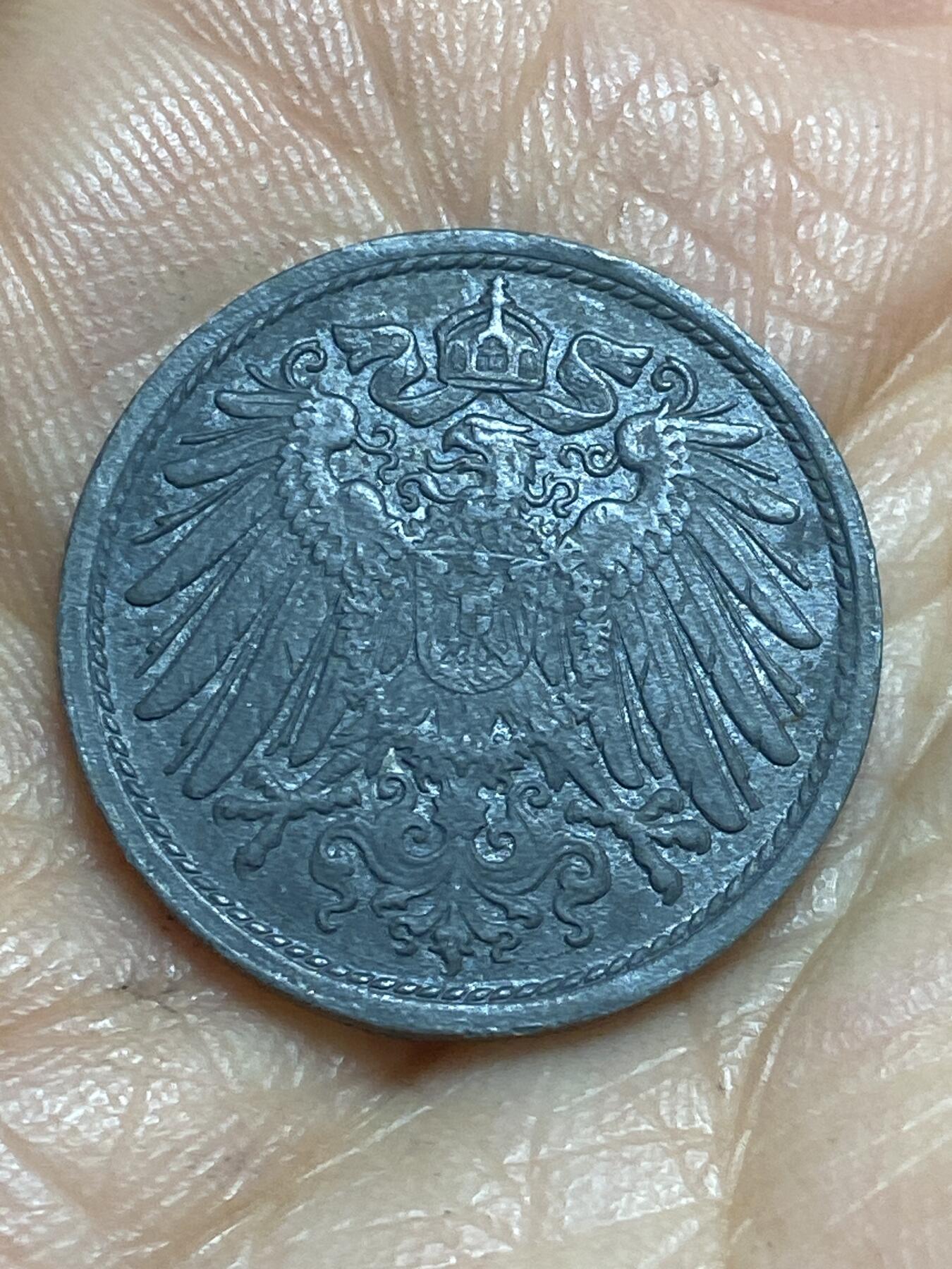 2026年第十三场(总第一百八十二场）外国好品散币场(免佣金) 好品–德意志帝国1921年10芬尼锌币(德意志帝国到魏玛共和国过渡时期)