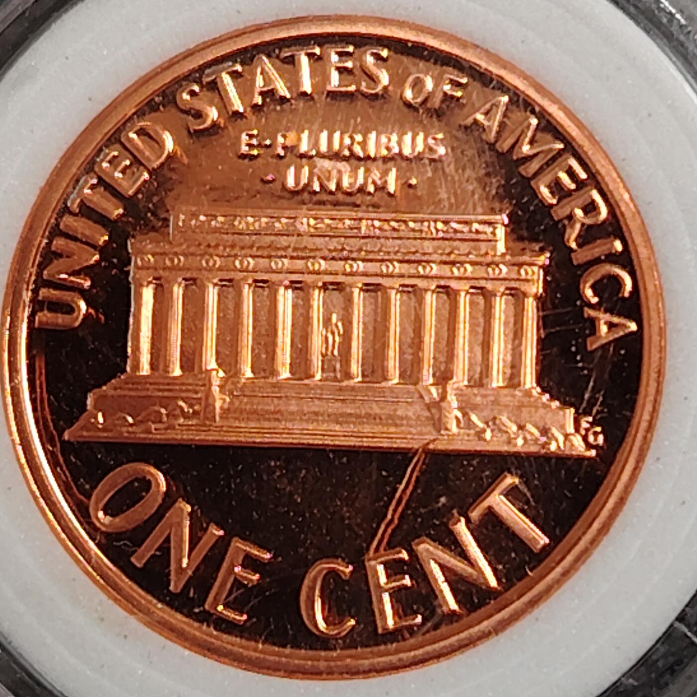 布加迪🐬～世界钱币(上海)🌾第 270 期 /  各国套币和散币 美国🇺🇸 1989年 1分 林肯头像精制币