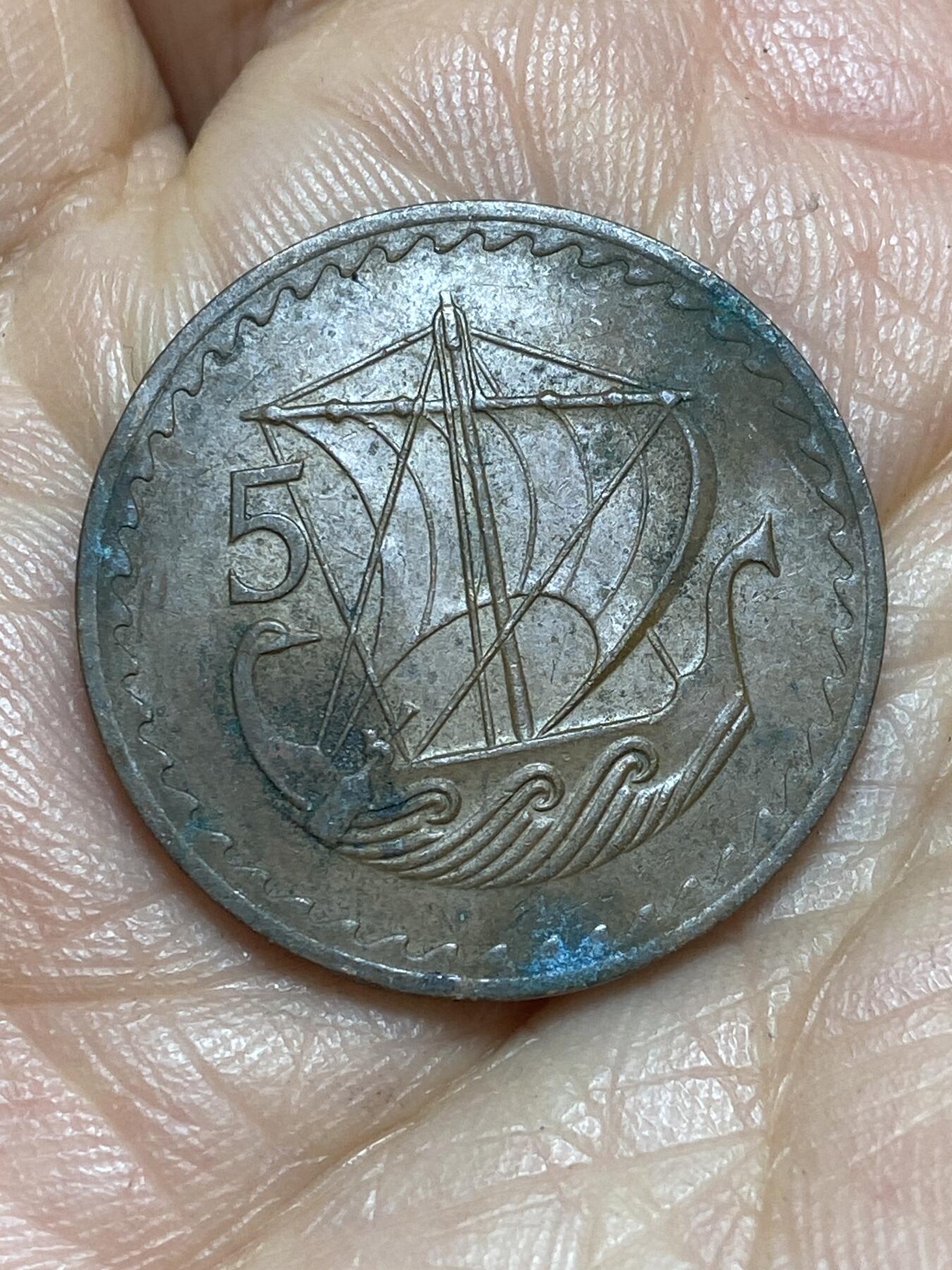 2026年第十三场(总第一百八十二场）外国好品散币场(免佣金) 塞浦路斯🇨🇾1980年5米尔(共和国时期第一套第一版，关门年)