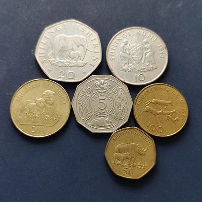 【全场包邮】纯粹捡漏拍496场-持续更新中 - 坦桑尼亚1992-1998年6枚套币