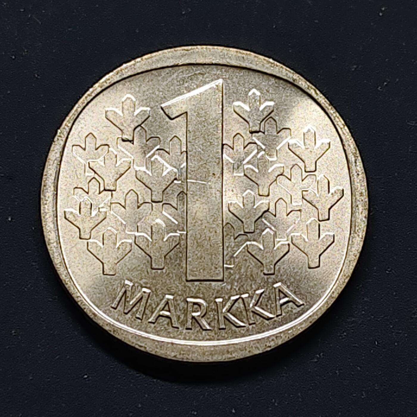 【全场包邮】纯粹捡漏拍496场-持续更新中 芬兰1967年1马克银币【24毫米6.4克35%】