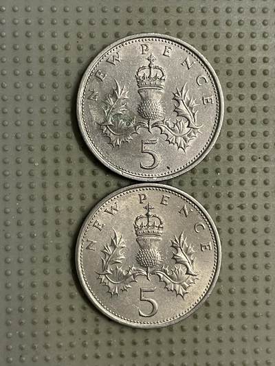 2026年第17场各国散币拍卖（总第167场） - 英国5便士大版2枚