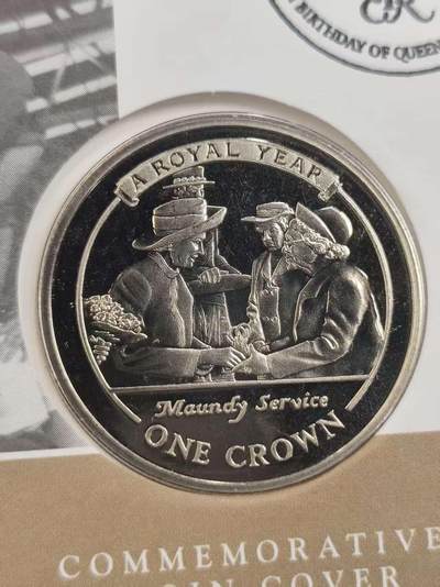 G&W世界散币，银币处理专场（第44场） - 首日封  直布罗陀2005年1克朗 王室之年 濯足节仪式  克朗型