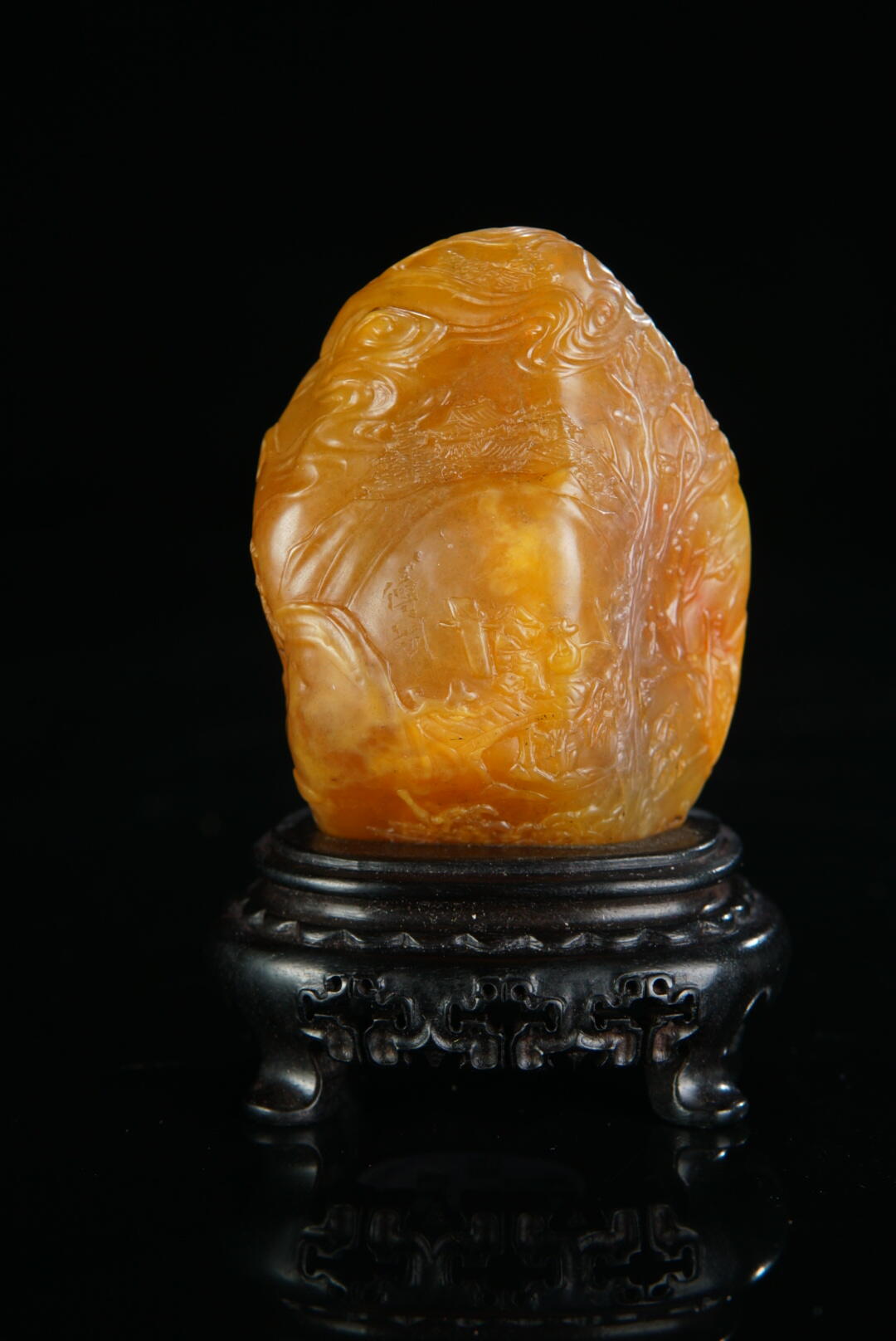 方寸藏珍·寿山田黄印章专场（一） 寿山田黄石《雅聚图》摆件